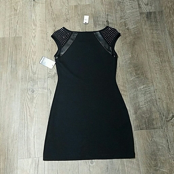 Express Black Dress with Rhinestones - Picture 4 of 5